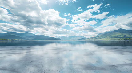 Fototapeta premium Wide open space, car advertising background