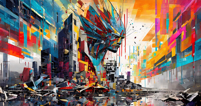 digital glitch art masterpiece