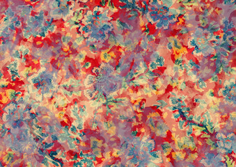 abstract watercolor floral textured carpet background