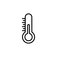 Thermometer Half Icon Set Temperature Measurement Illustrations for Healthcare and Science