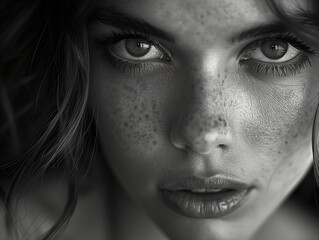 Naklejka premium close up portrait of a woman