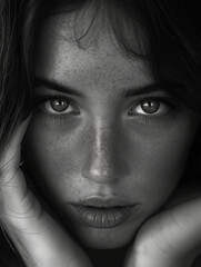 Fototapeta premium close up portrait of a woman