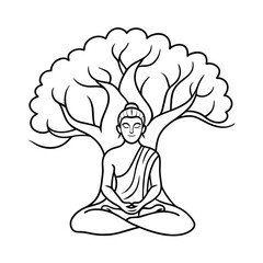 Yoga coloring pages for coloring book