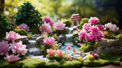 Colorful Paper Flower Arrangements.