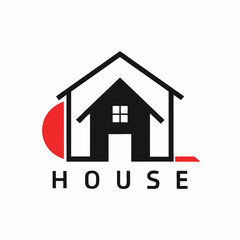       House logo vector art illustration.
