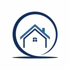       House logo vector art illustration.
