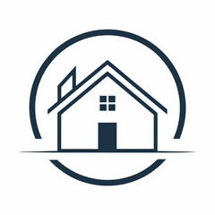       House logo vector art illustration.
