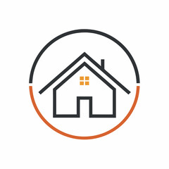       House logo vector art illustration.
