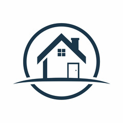       House logo vector art illustration.
