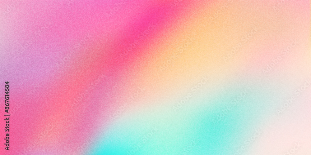 Poster color gradient background, abstract orange grain gradation texture, vector pink noise texture blur a