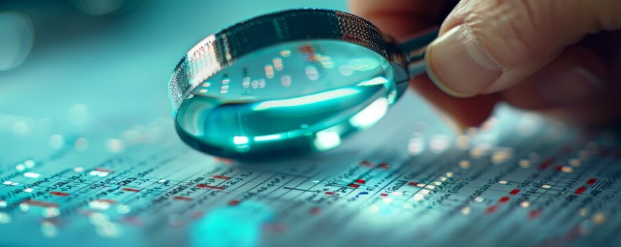 Magnifying Glass Over Scientific Data