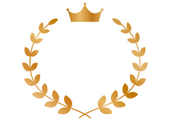 王冠フレーム　ゴールド