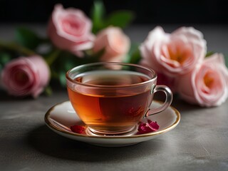 Fototapeta premium rose tea