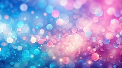 Obraz premium Dreamy pink and blue sparkle bokeh backdrop, dreamy, pink, blue, sparkle, bokeh, backdrop, abstract, shiny, glitter, luminous