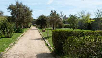 Jardin maritime, Ile de Tatihou, Saint Vaast la Hougue, Site naturel protégé,  Manche, 50, France