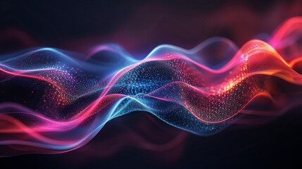 Obraz premium Abstract Red And Blue Fabric Drapery In Motion