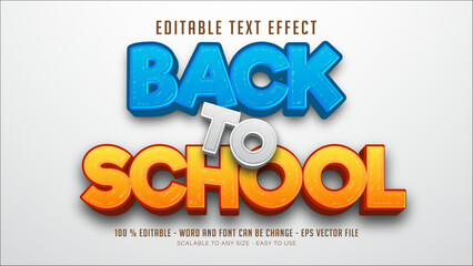 back to school eitable text effect
