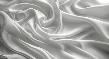 Obraz premium White Sheer Fabric Draped In Soft Light