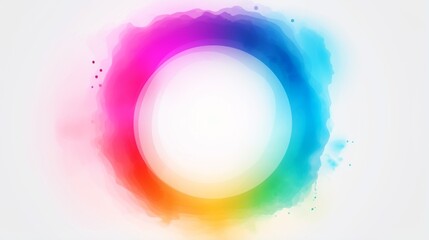 A soft, circular gradient of vibrant colors blending harmoniously, evoking a sense of calm and creativity, perfect for artistic and design elements.