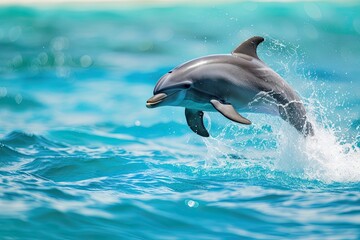 Naklejka premium dolphin on isolated background