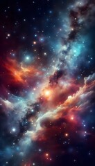 Naklejka premium background with stars