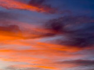 Obraz premium sunset sky with clouds