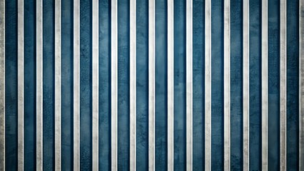 Obraz premium Clean minimalist modern background featuring repetitive white stripes on dark gray or blue abstract vertical textured pattern surface design.