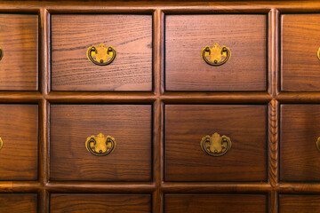 vintage card catalog cabinet, background, cataloging symbol