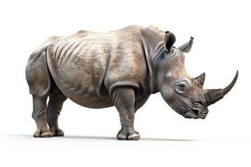 Obraz premium rhinoceros on isolated background