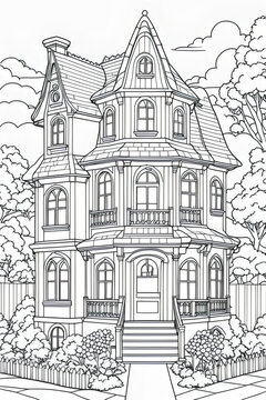 sketch of house