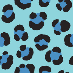 Fototapeta premium Abstract modern leopard seamless pattern. Animals trendy background. Color decorative vector stock illustration for print, card, postcard, fabric, textile. Modern ornament of stylized skin