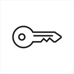 key vector icon line template