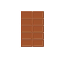 Flat Chocolate Bar Element Illustrations