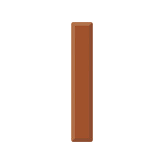 Flat Chocolate Bar Element Illustrations