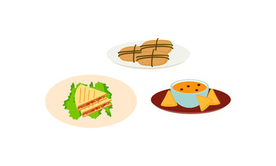 Mexican Food Signature Dishes Illustration