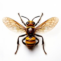 A hornet photography on white background.