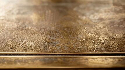 Burnished metal finish sleek and modern