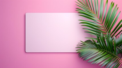 A minimalist business banner template with a clean, professional look. The design features two potted plants against a blank white backdrop, exuding simplicity and elegance.