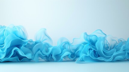 A minimalist business banner template with a clean, professional look. The design features wrinkled pink and teal fabric textures surrounding the blank center area, exuding simplicity and elegance.