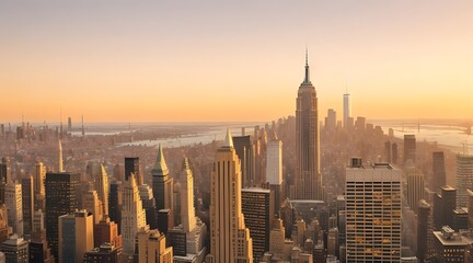 New York City skyline panorama 
