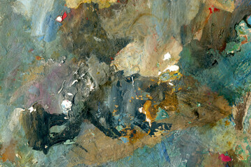 Abstract colorful painting palette. Natural  abstraction background. Art wallpaper. 	