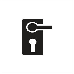 lock vector icon line template