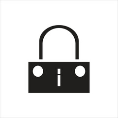 lock vector icon line template