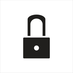lock vector icon line template