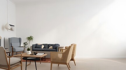 Fototapeta premium Interior of a bright living room 