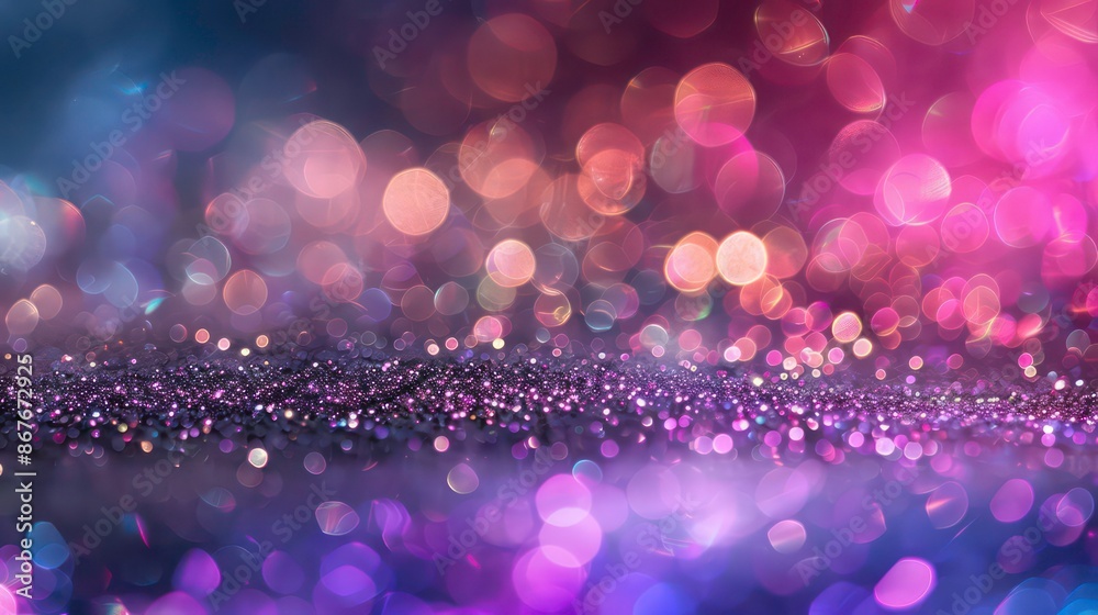 Fototapete image of a background with glittering particles perfect for adding text or graphics. with copy space