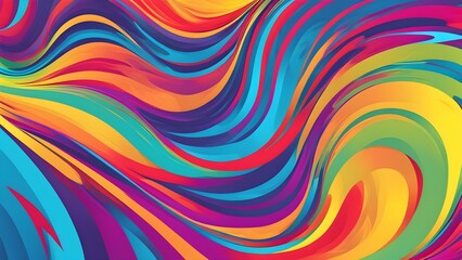 Obraz premium A colorful explosion of paint splatters with a rainbow of colors