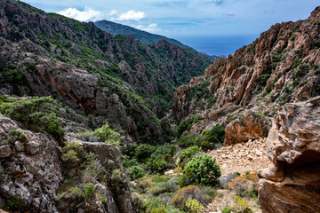 Naklejka premium Calanques de Piana, Corse, France