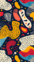 Obraz premium Colorful pop abstract artistic background