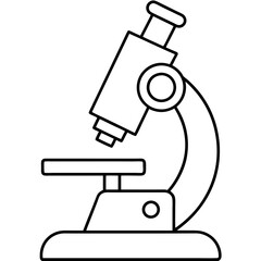Science Laboratory Microscope Illustration.